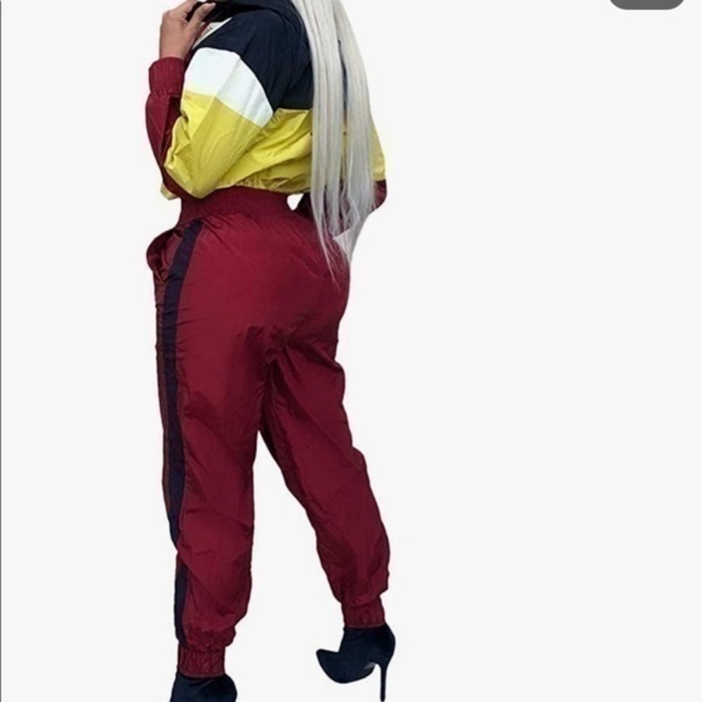 Color Block Front Zipper High Waist Jumpsuit - Picture 2 of 13